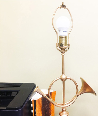 A Vintage Lamp Gets a Well Leafed Makeover
